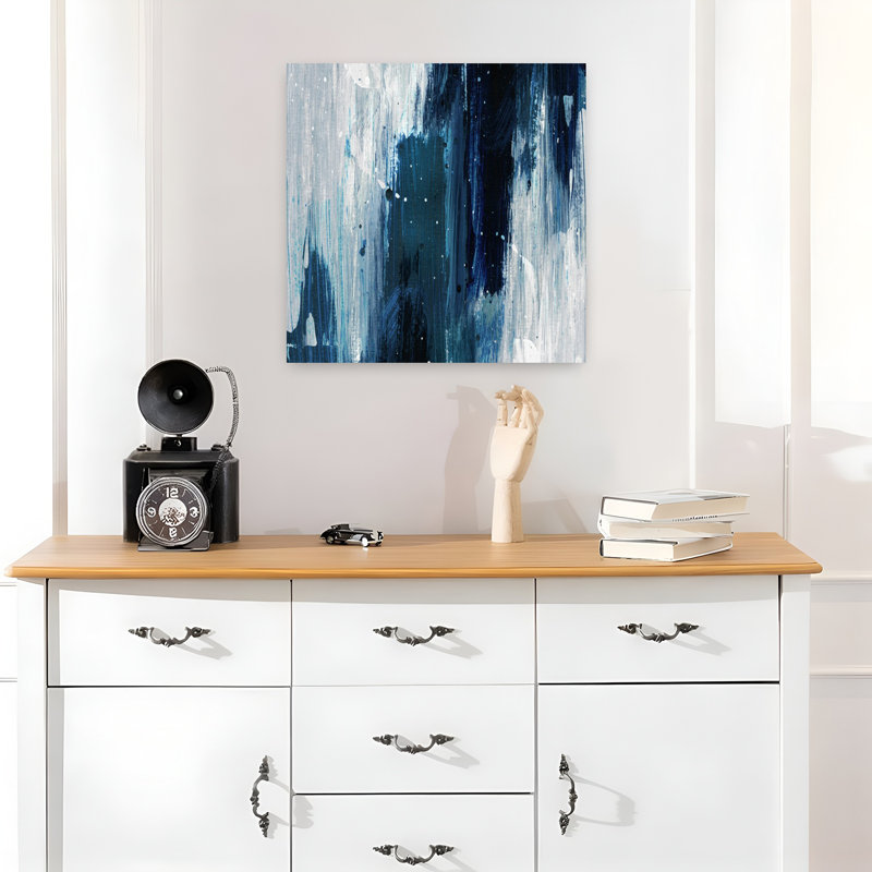 Art contemporain contemporain abstrait, 18" H x 18" W