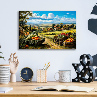 Countryside With Fruits And Vegetables' by Momart Acrylic Glass Wall Art