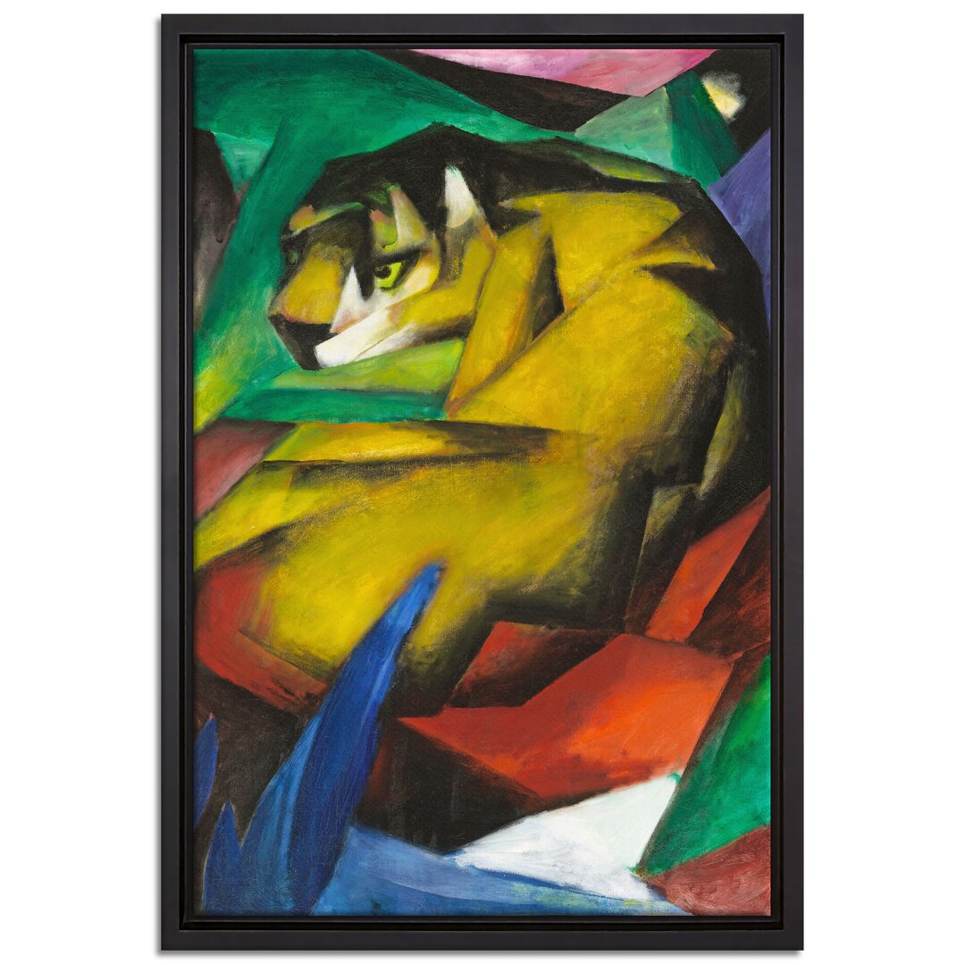 Gerahmtes Leinwandbild The Tiger von Franz Marc