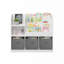 Bookcase with 3 fabric drawers