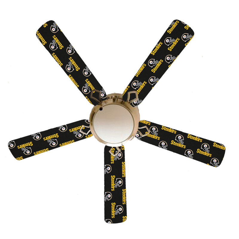 52'' Ceiling Fan with Light Kit, Pittsburgh Steelers