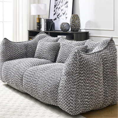 Fauteuil carré confortable pour se détendre dans divers endroits intérieurs Chaise en mousse haute résilience, espaces de détente idéaux