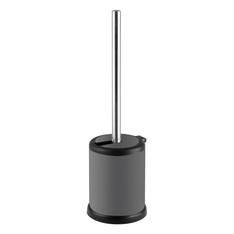 Brousseau Free-Standing Toilet Brush and Holder, Grey