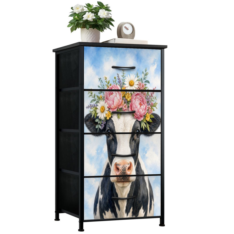 Commode de rangement verticale 4 tiroirs