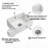 24 inch White Ceramic Farmhouse Kitchen Sink with Deep Apron Front and Undermount Installation