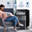200 Lb. Daily Commercial ice maker 55lbs Storage Bin，Automatic cleaning function