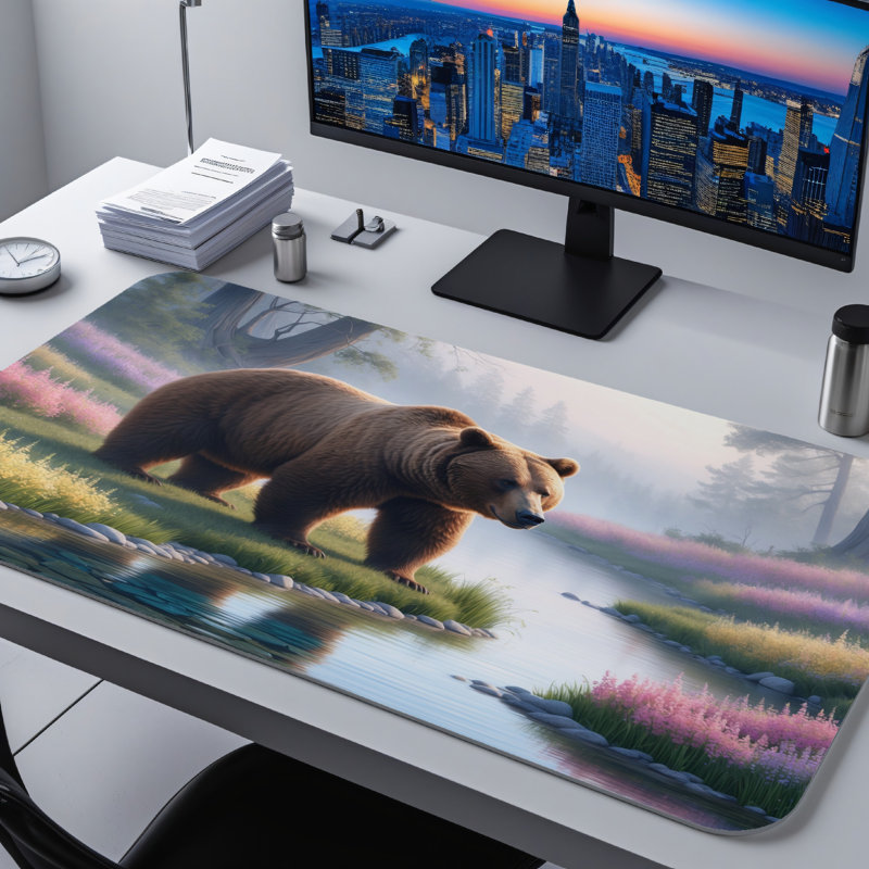 Polyester Desk Pad, 31.5x15.5