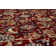 Tapis rouge/brun en laine wheeler Cirro