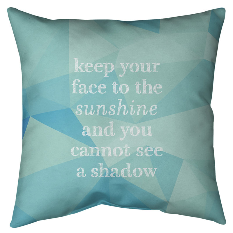 Coussin de sol, 36 po x 36 po, Bleu / aqua
