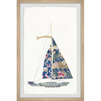 Beach Sailing by Parvez Taj - 1 Piece Single Picture Frame Painting