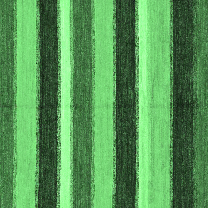 Washable Striped Indoor Rug, Square 4'
