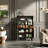 Art abstract pattern multi-purpose accent cabinet-105010616