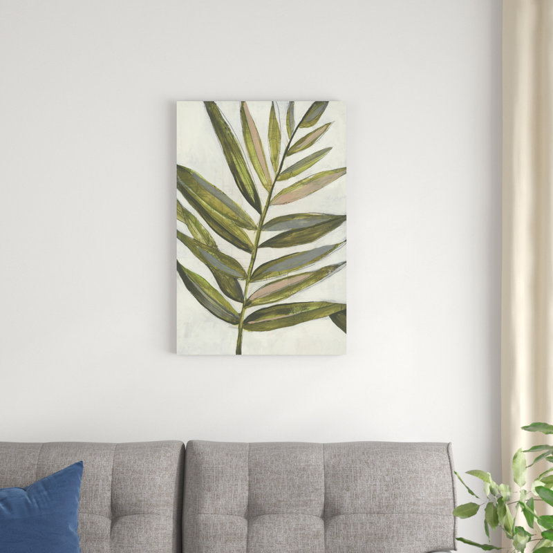 Pastel fronde I, H 30 po x l 20 po, Non, Toile tendue