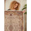 Tapis luxueux en coton (5,9 x 9,2 pi), beige, rouge et brun clair | 100% coton, 1 200 g / m² | 0,4 po de hauteur, envers antidérapant en PVC, antibactérien | Lavable à la machine, parfait pour le salon, la chambre à coucher et les espaces repas-112936862