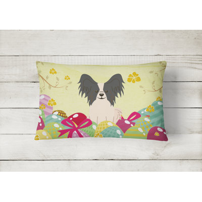 Easter Eggs Outdoor Throw Pillow