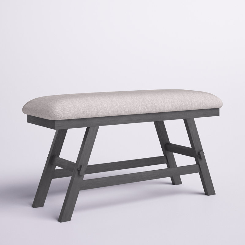 Banc de salle à manger Aljona Eton, H 26 po x l 48 po x P 16 po