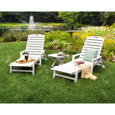 POLYWOOD Nautical 3-Piece Chaise Set