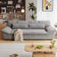 Canapé-lit de 86,6 po avec dossier réglable, coussin haute densité et housse amovible, parfait pour les appartements et les invités qui passent la nuit-785269540-785269538-785269541