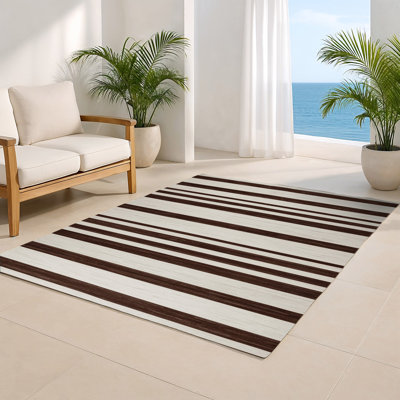 Tapis intérieur / extérieur gris HorizontalStripes