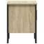 Alurd 40cm W Metal Bedside Table-1391060840