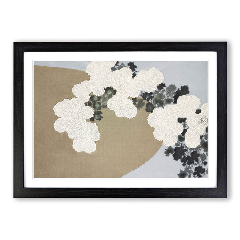 Blossom by Kamisaka Sekka - Picture Frame Painting, Black Framed, 36cm H x 48cm W x 2cm D