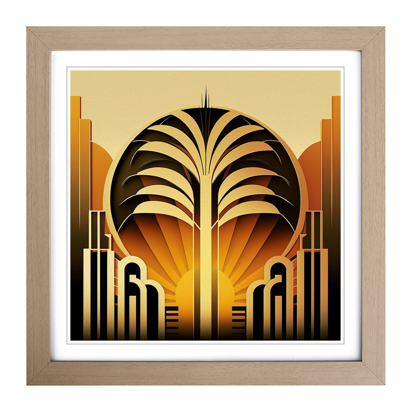 Single Picture Frame Print on Wood, Oak