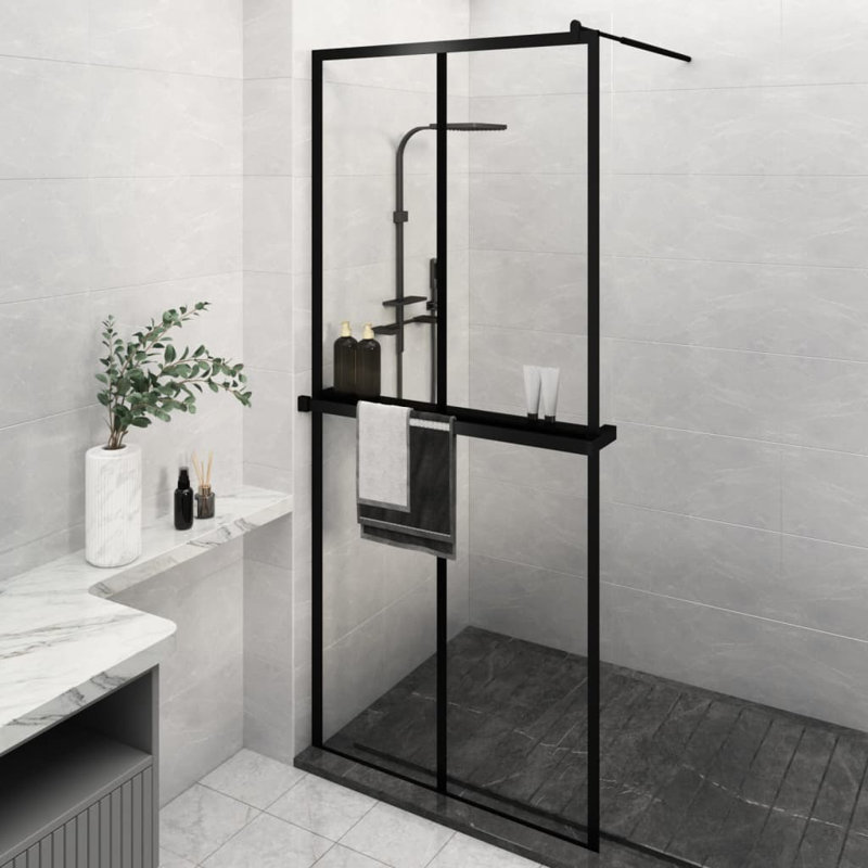 Cabine de douche rectangulaire à encadrement l 39,4 po x H 76,8 po