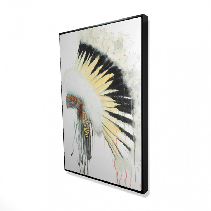 "Coiffe amérindienne" sur toile