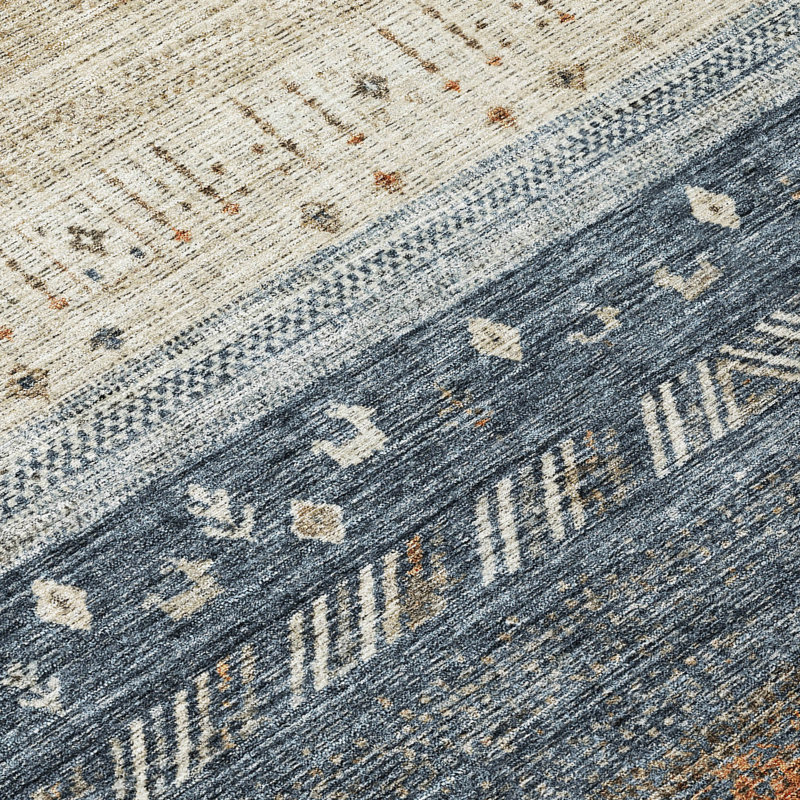 Tapis brun intérieur / extérieur lavable à la machine Cicel ACN1147, Rectangle 1 pi 8 po x 2 pi 6 po