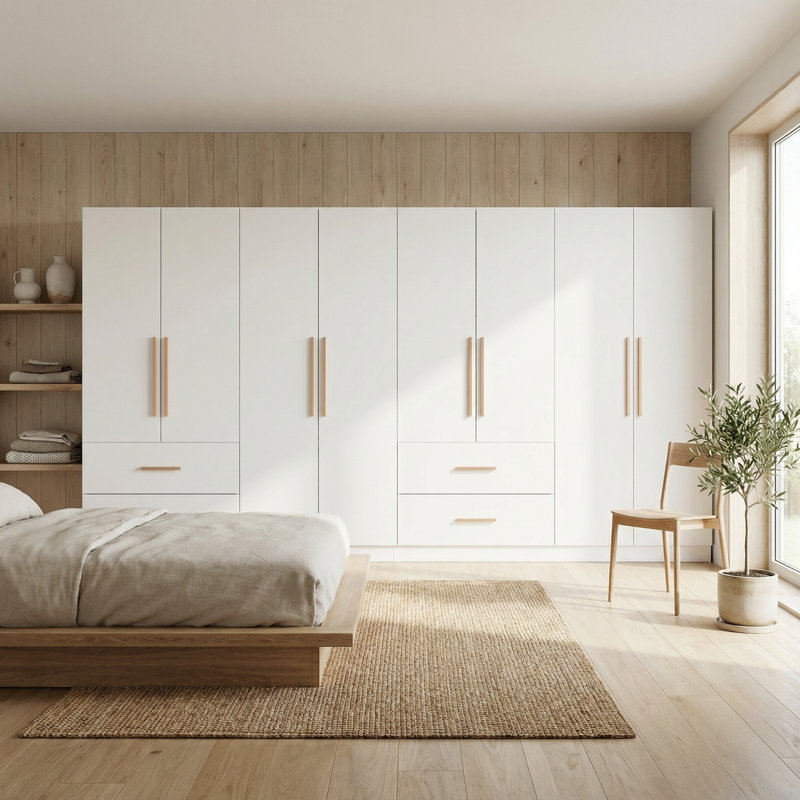 8 Door Wardrobe With 4 Drawer
