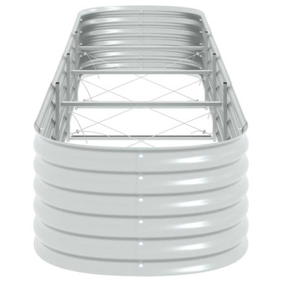 Pickell Galvanized Steel Raised Garden Planter