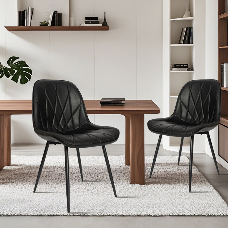 Ensemble de 2 chaises de salle à manger George Oliver