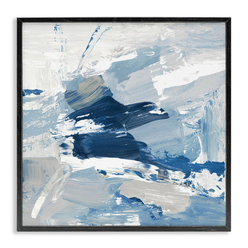 Art abstrait giclée par Lanie Loreth, Giclée encadrée noir minuit, H 12 po x l 12 po x P 1,5 po