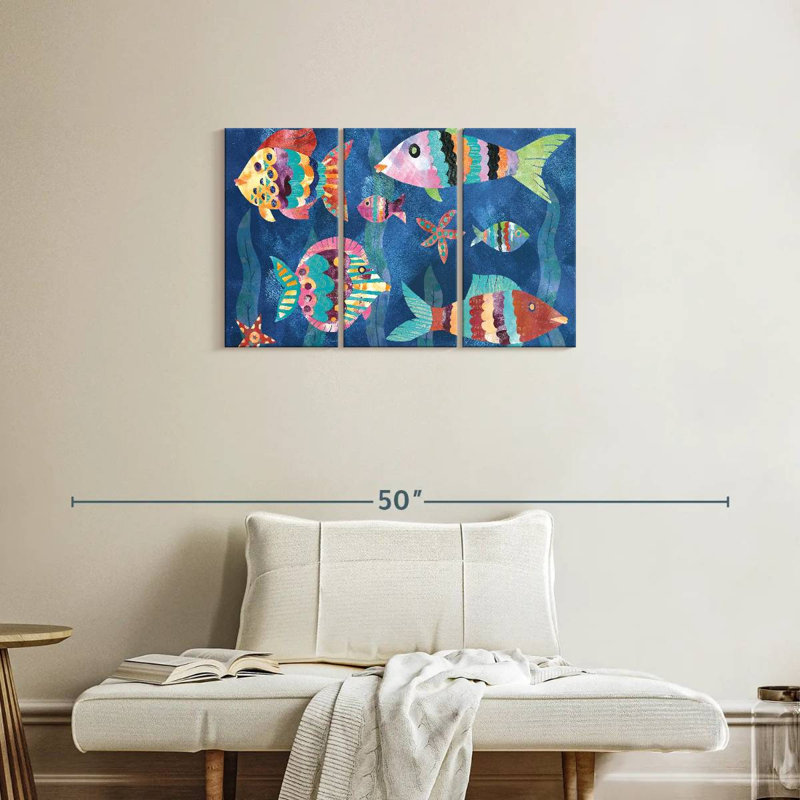 Ashelle Boho Reef Fish III, H 20 po x l 33 po