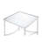 Square End Table, Chrome & Mirror