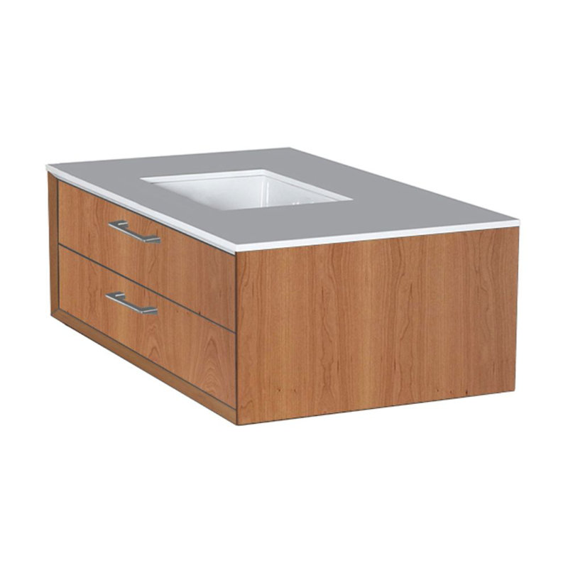 Gemelli 36'' W Vanity Top, Polished White