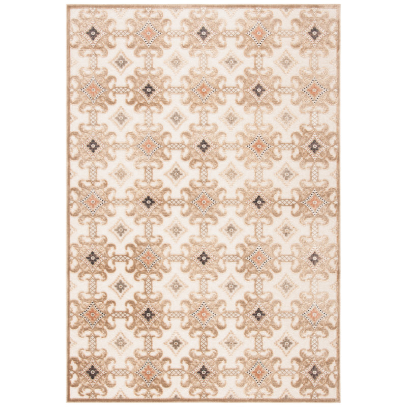 Tapis Heie caramel / crème