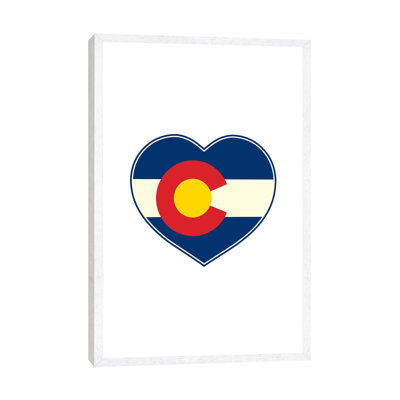 Colorado Flag Heart by Benton Park Prints - Print on Canvas