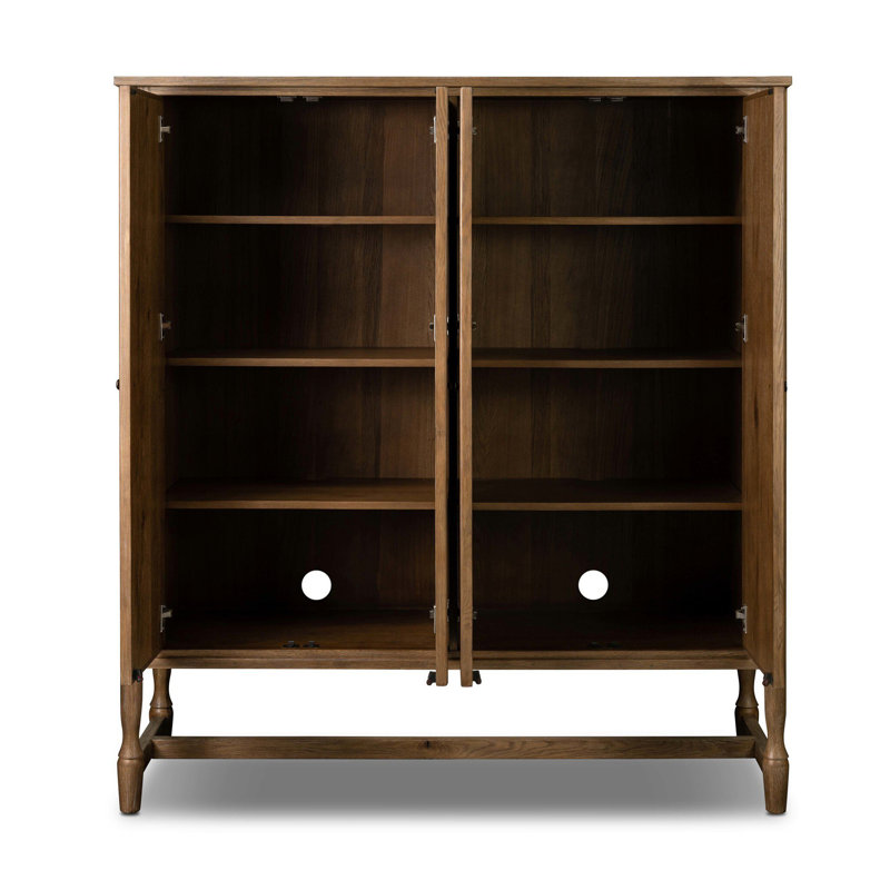 Bari Wide Cabinet, Weathered Oak