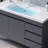 Modern simple grey bathroom cabinet
