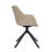 Matthew Upholstered Leather Dining Chair 360-Degree Swivel Armchair With Powder-Coated Iron Legs Dulaney Collection-1436379289