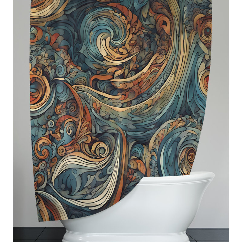 Rideau de douche Larimar, H 72 po x l 70 po