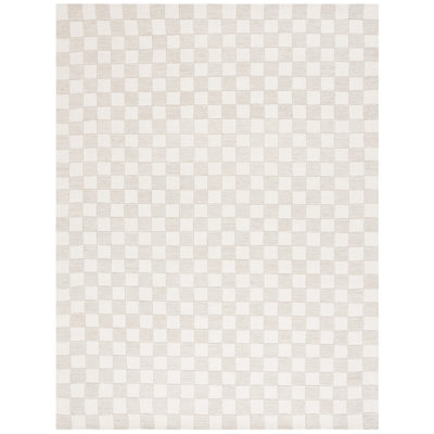 Msr4760 Martha Stewart Hand Tufted Wool/Cotton Checkered Rug in Beige/Ivory