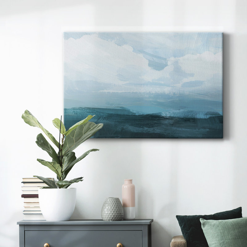 Toile tendue Azure Rising III, H 12 po x l 18 po