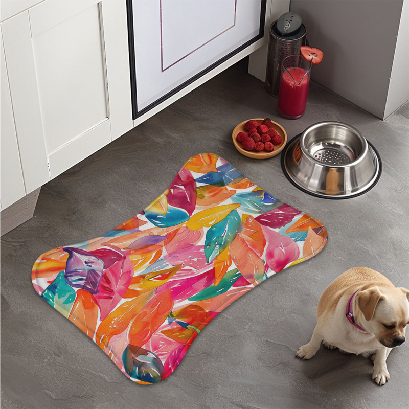 Tapis d'automne aquarelle feuillage d'automne