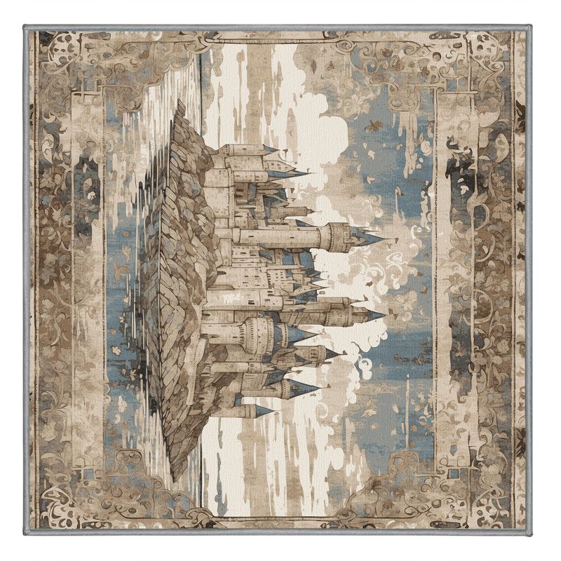 Knight's Haven Rug, Square 3'