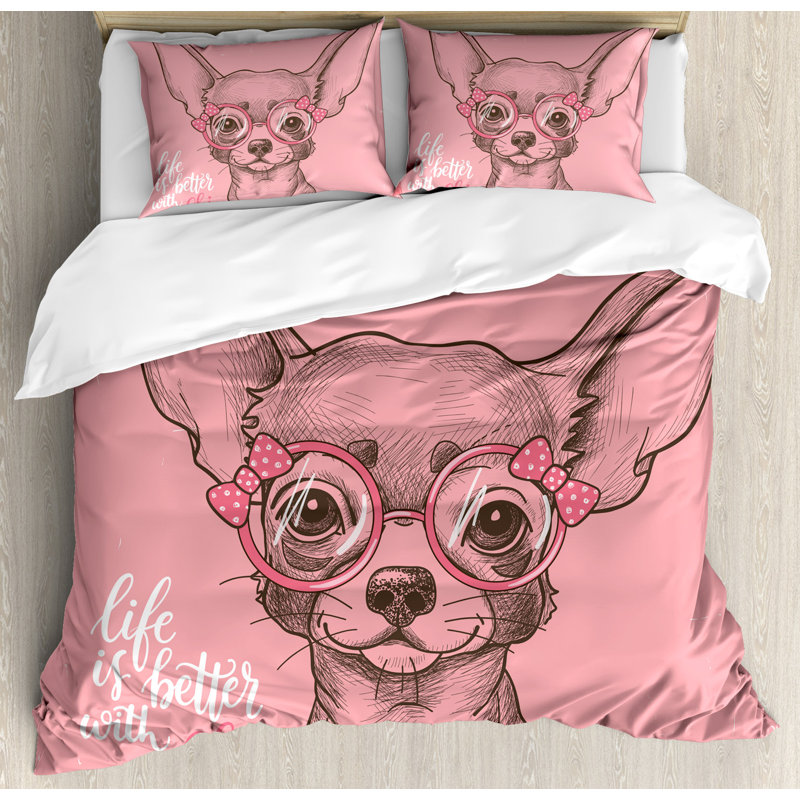 Modern & Contemporary Polyester Duvet Cover, King
