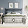 Ajayceon Metal Platform Bed Frame With Vintage-Style Headboard And Footboard