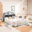 Bed Headboard Storage, Grey - Build To Withstand Daily Use Storage Unit For Enhances Bedroom Decor With Functional Design-551561162