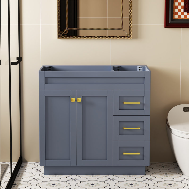 Meuble-lavabo simple 36 po sans lavabo Modern